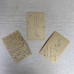 アンティークポストカード　花　彩色カラー　1920-1930年代　使用済み3枚セット 19psa11-3