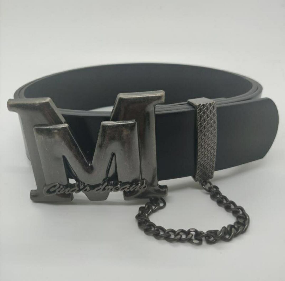 2022 M CHAIN PU LEATHER BELT / GOTHIC ARMS
