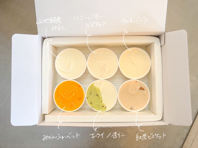 (定期便) ice cream box 6個入り