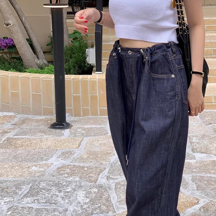 ワイドレッグ ストレート デニム パンツ 3412768