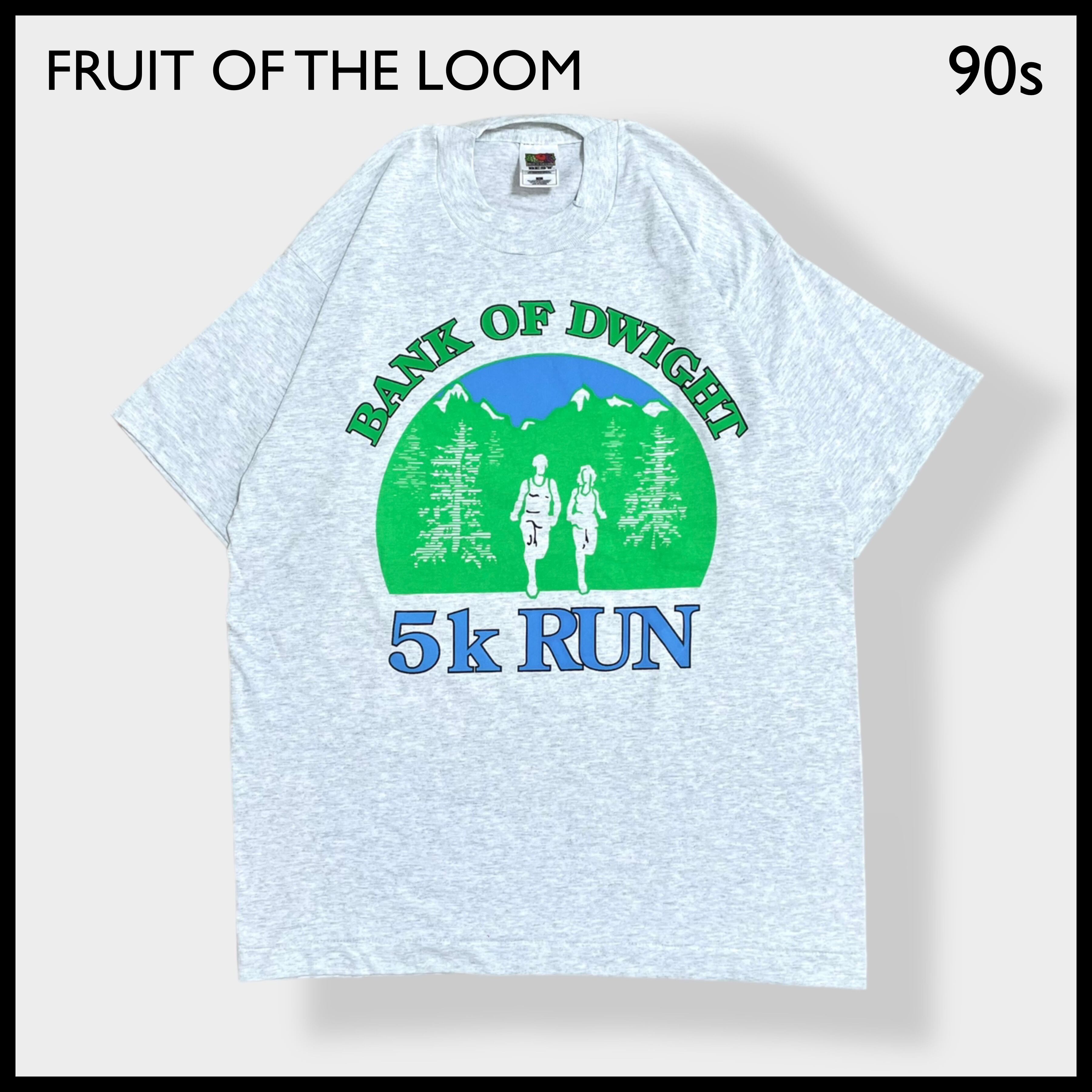 FRUIT OF THE LOOM】90s プリント Tシャツ シングルステッチ RUN