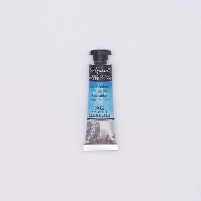 セヌリエWC 302 セルリアン・ブルー 透明水彩絵具 チューブ10ml Ｓ4