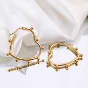 422P　ワンタッチheartピアス