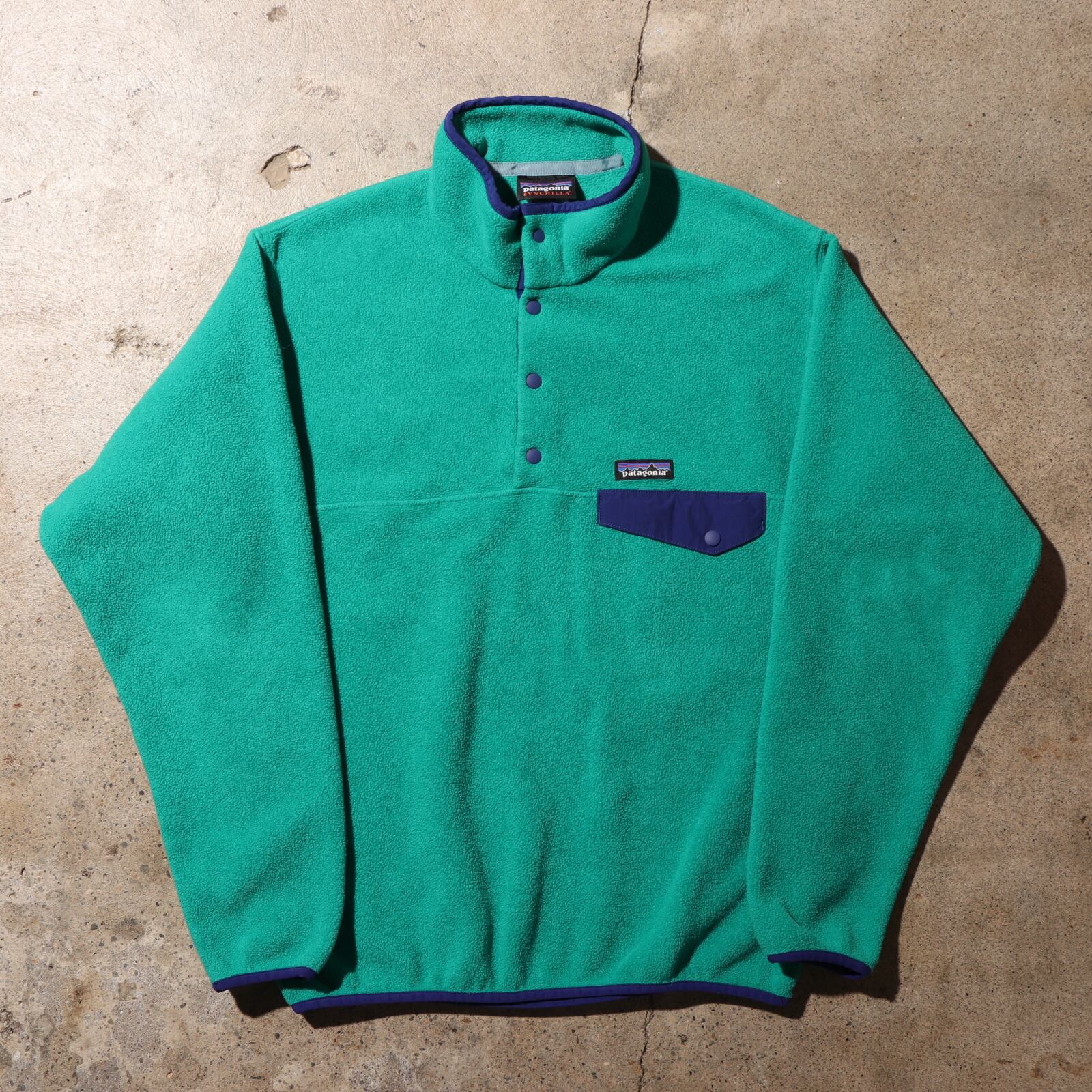 美品 M 15年 ティール ライトウエイトシンチラ スナップT Patagonia 