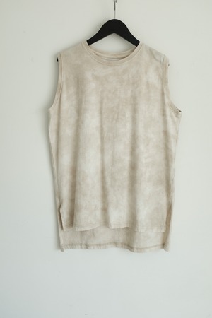 [WALANCE] tie dye jersey sleeveless tee