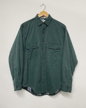 00sL.L.BEAN Cotton liner Flannel Check Shirt/L