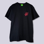 和彫×サイバー 朱雀｜Tシャツ-黒
