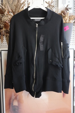 UNDERCOVER : MA-1 JACKET UC1F1201 C/# BLACK SIZE 3