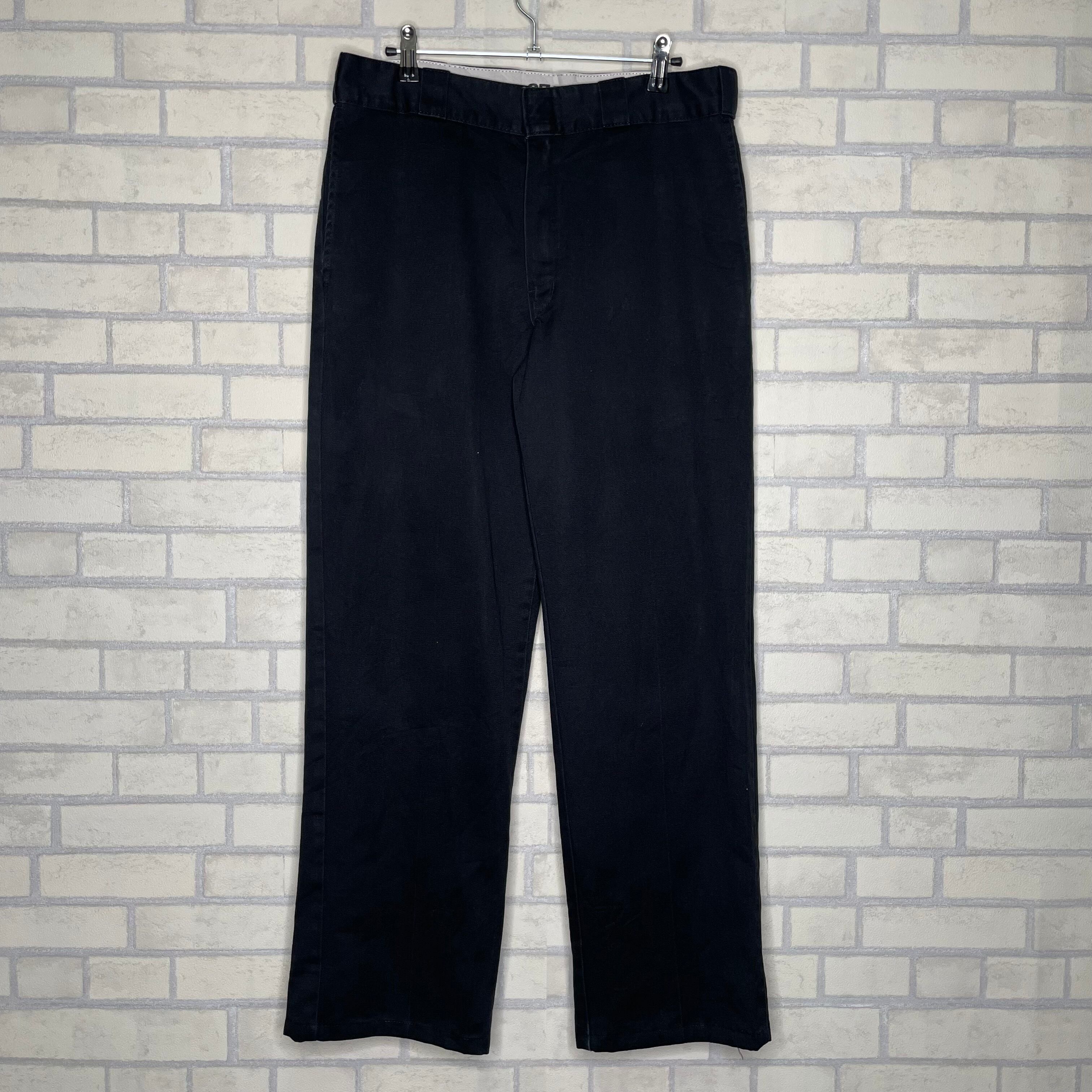 Dickies 874 コットンパンツ W33×L32 ワークパンツ ブラック 状態良好 