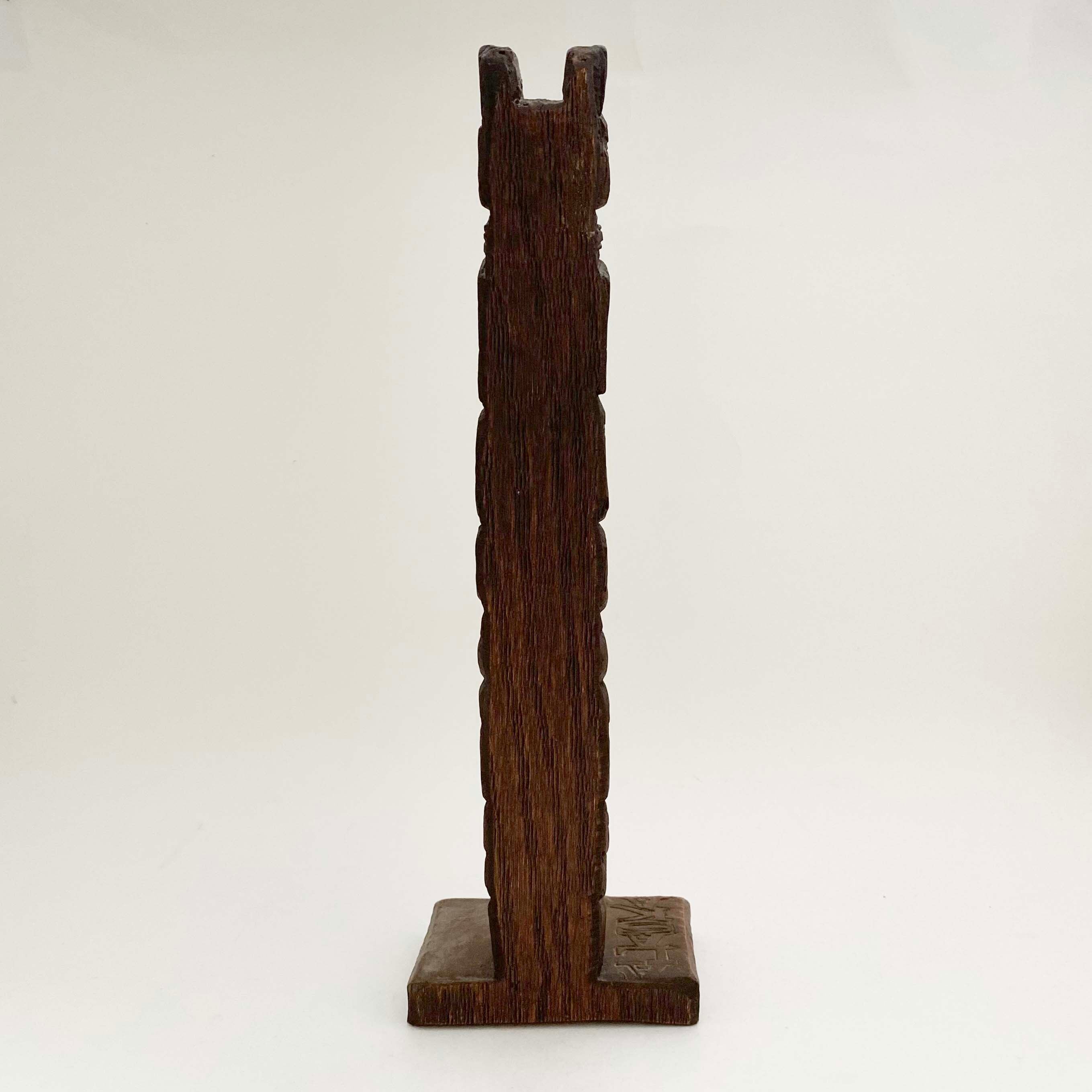 ヴィンテージ・トーテムポール（アラスカ先住民 / 木製）31cm | KOKESHKA
