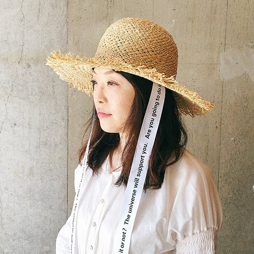 Raffia × Paper Natural MARUI Hat ラフィア×ペーパー まるいハット