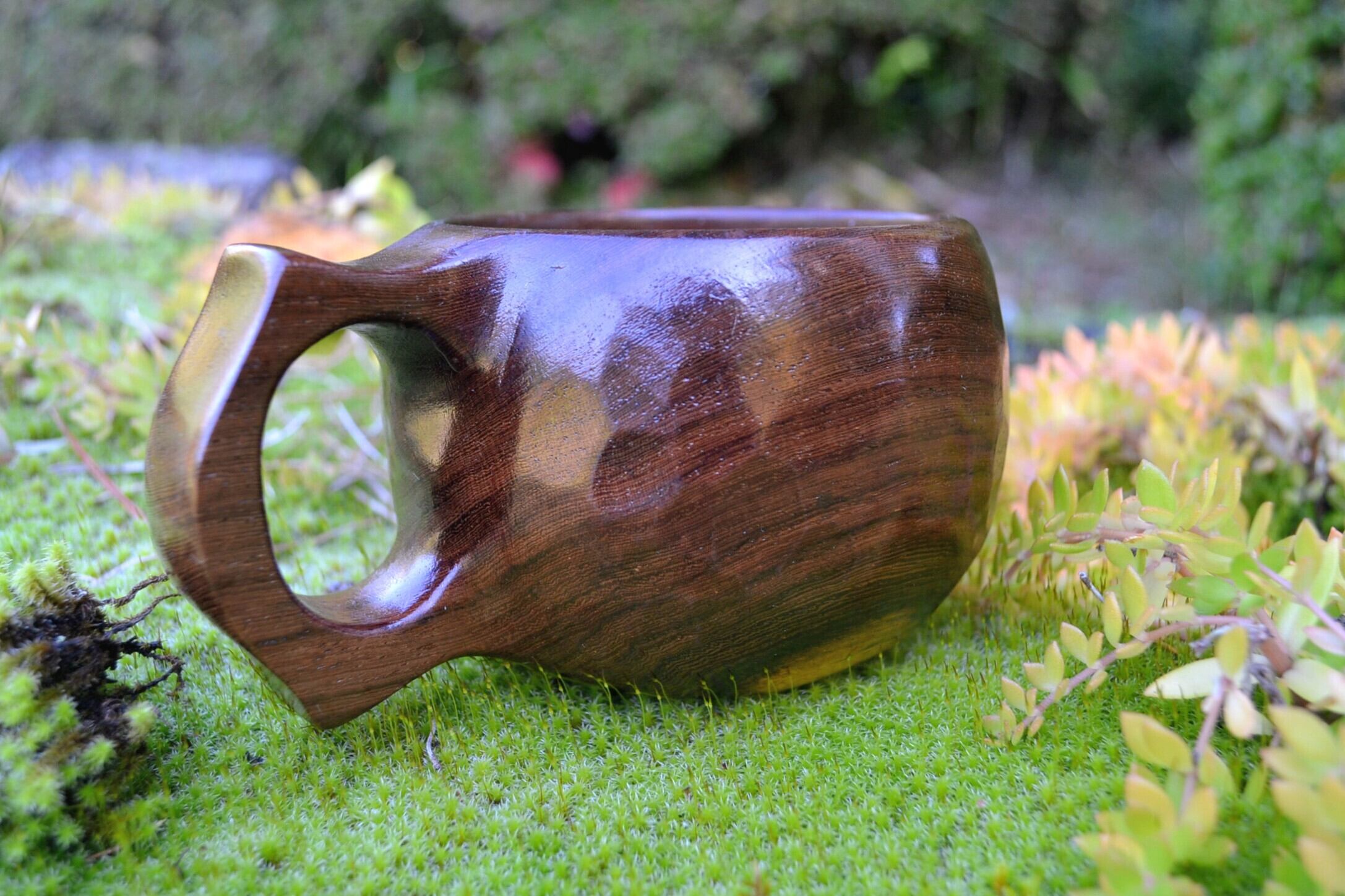 良岳／国産ククサ／鉄刀木材／ウレタン仕上げ／280cc | ククサ専門店