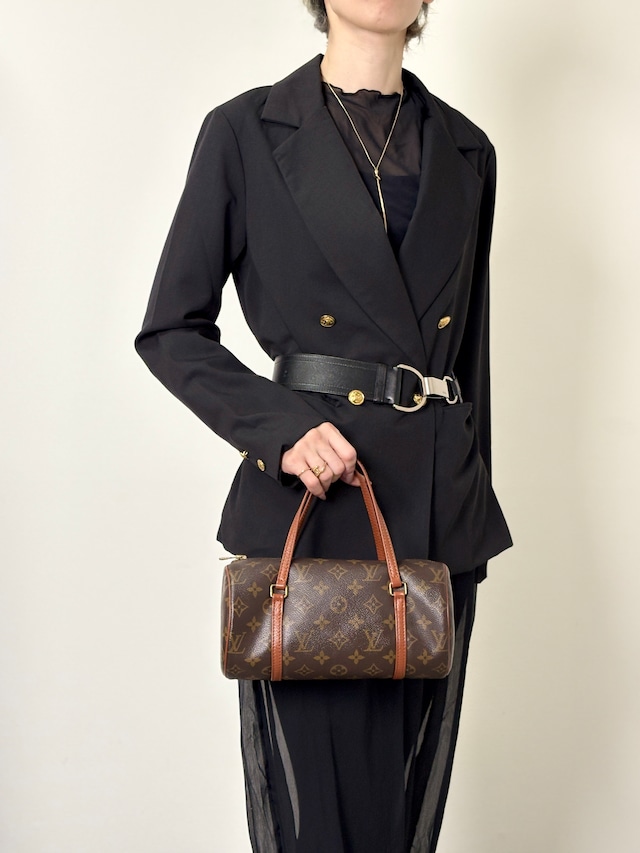 LOUIS VUITTON ルイヴィトン パピヨン26 モノグラム ハンドバッグ ブラウン レザー ロールバッグ vintage ヴィンテージ オールド dwmmh5