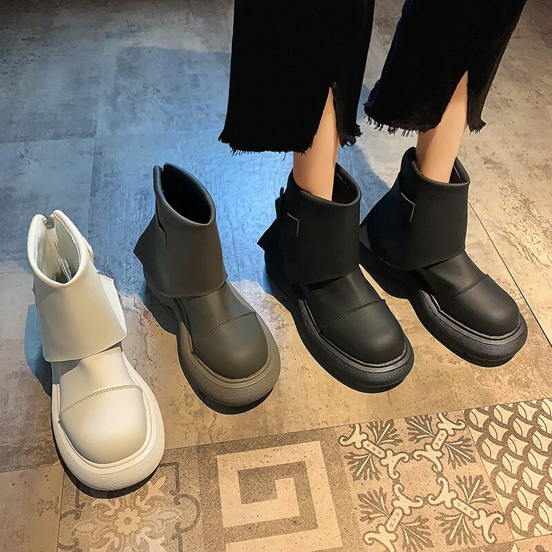 スタンダードショートブーツオータムウィンターレッド レトロ 靴 シューズ 秋物 冬物 フェイクシューズ93173857917