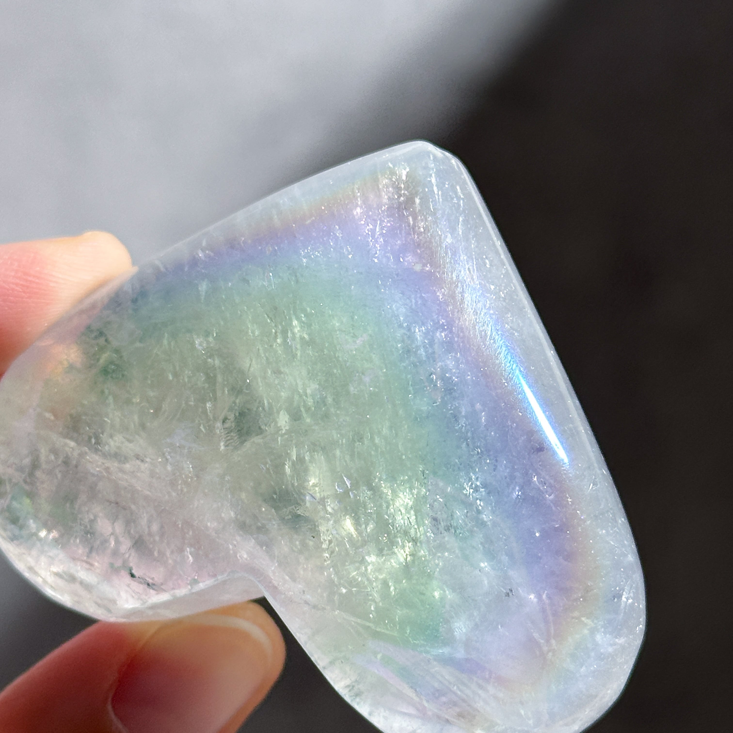 エンジェルオーラクォーツ ハート62♡ Angel Aura Quartz ♡天然石