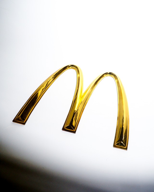 70-90s McDonald's Golden Arches Plastic Sign
