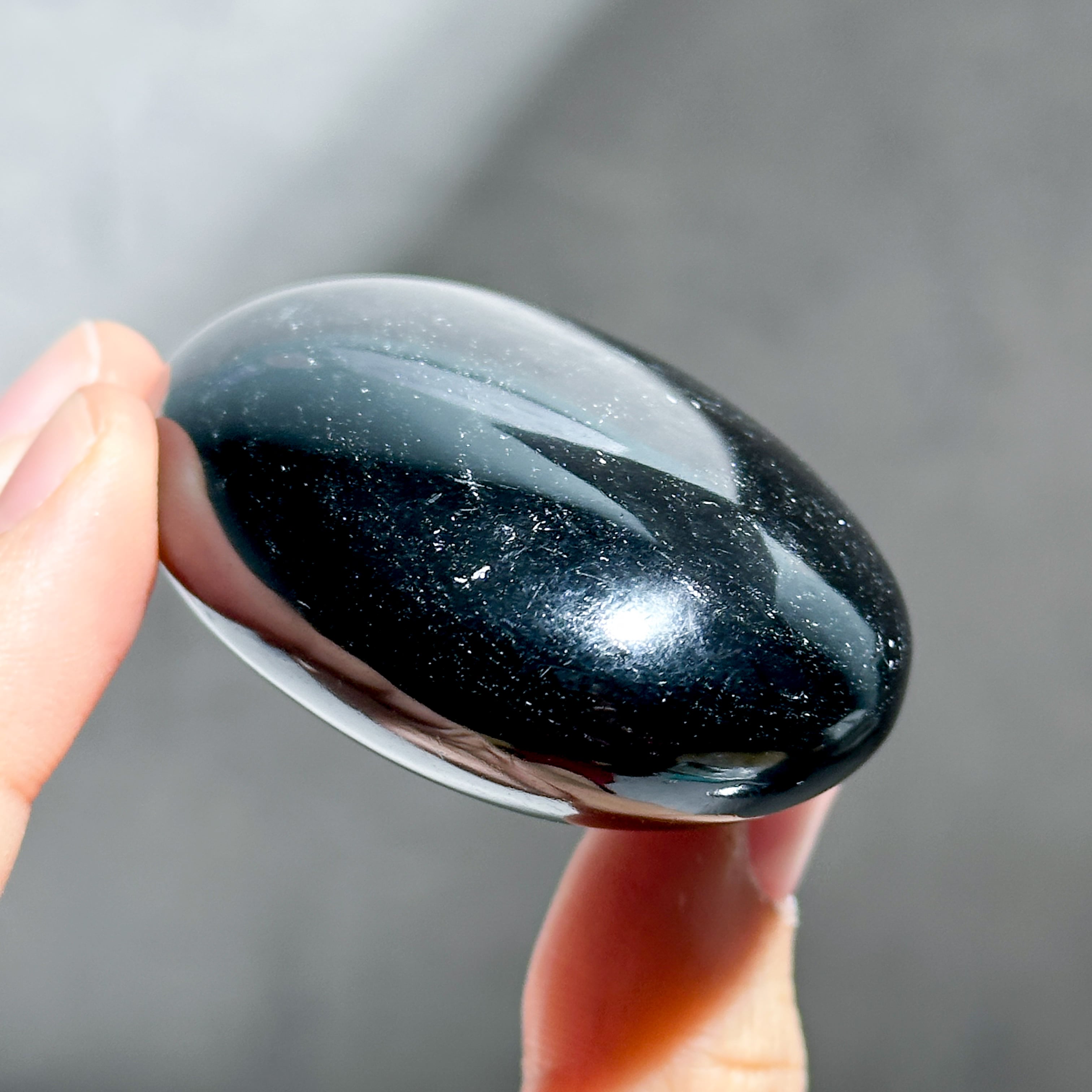 シルバーオブシディアン パーム71◇Silver obsidian◇天然石・鉱物