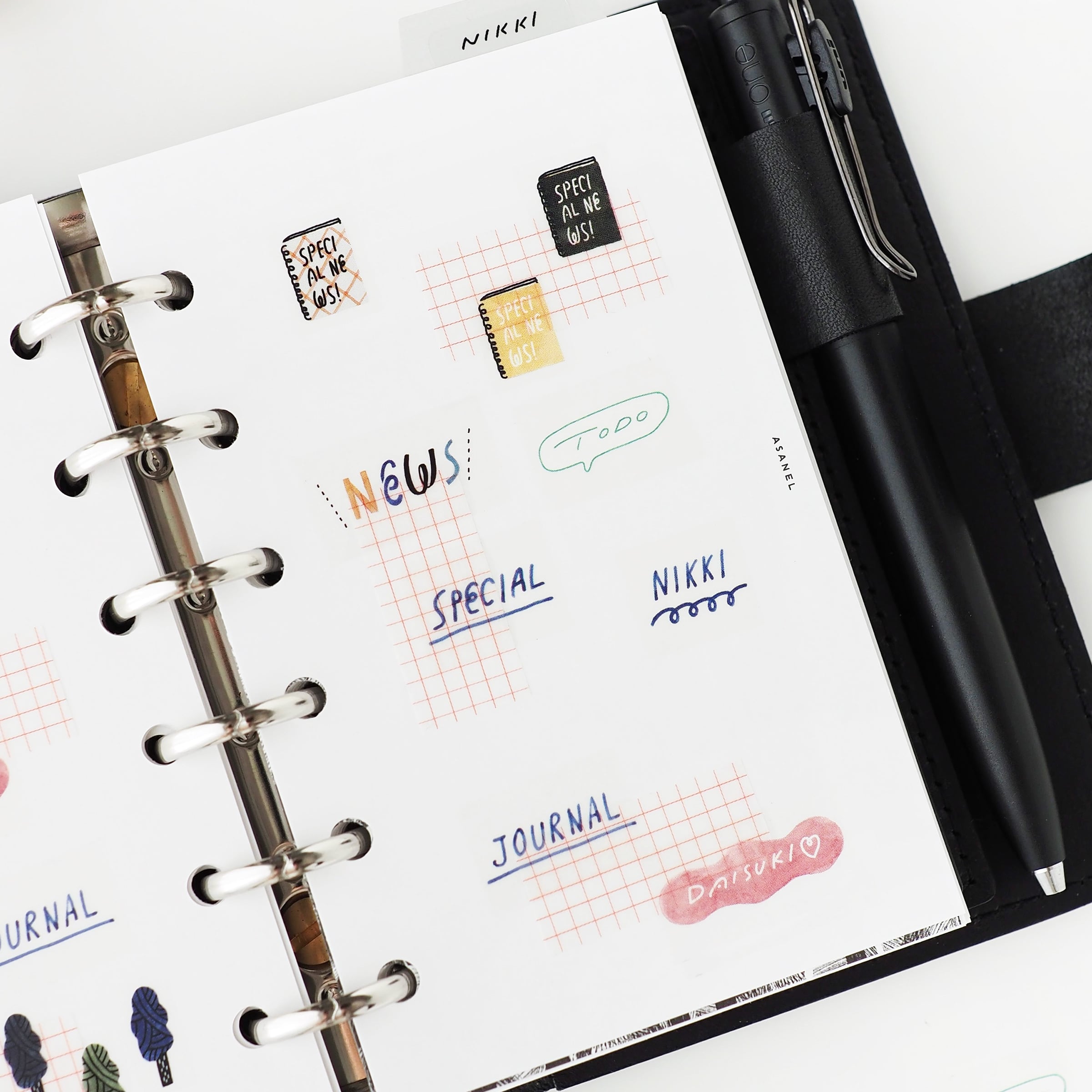 スペシャルニュースの日｜15mm｜透明マスキングテープ | ASANEL