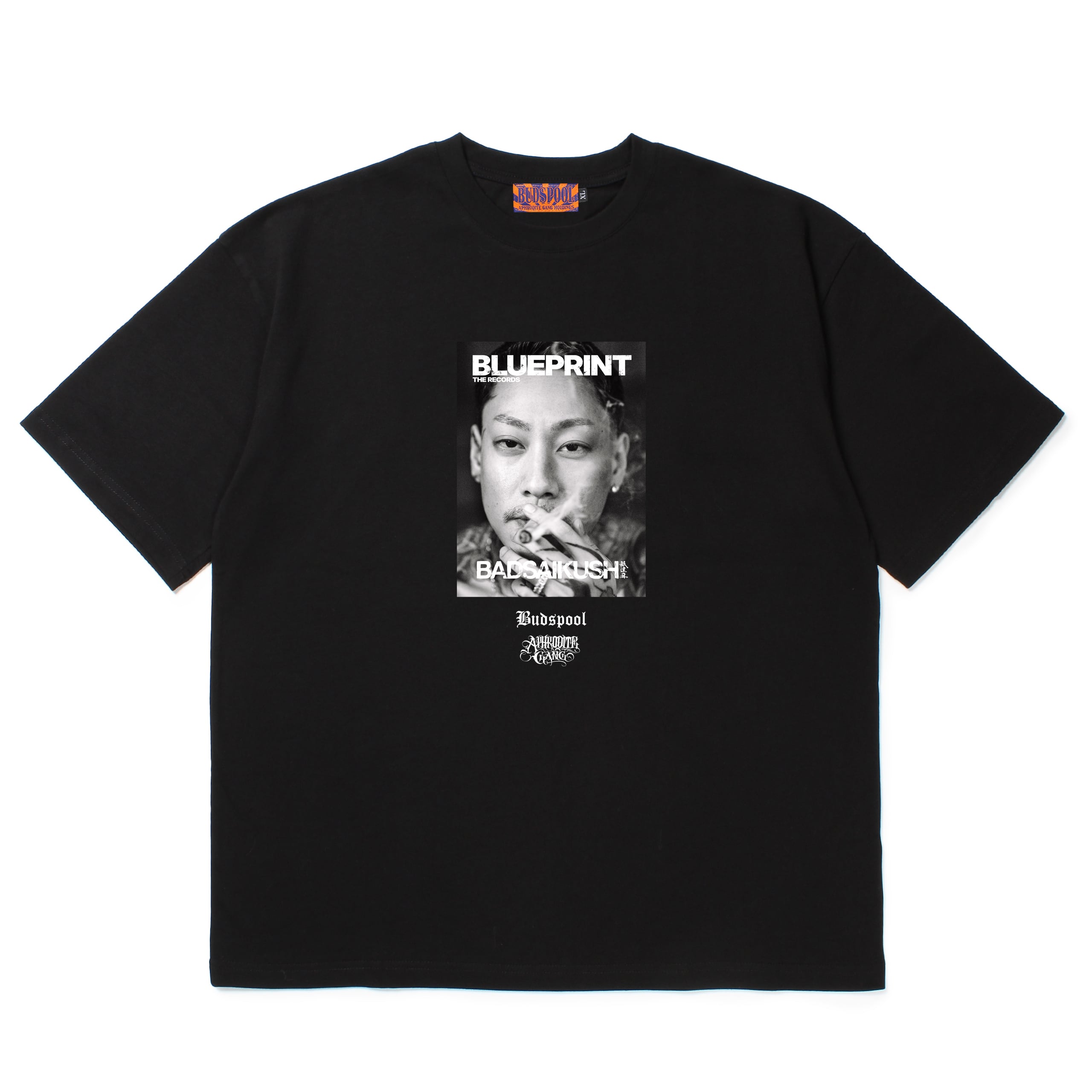 BLUEPRINT BUDSPOOL 舐達麻 黒Tシャツ　XL BLUEPRINT THE RECORDS / BUDSPOOL S/S TEE SET (7月下旬発送予約分