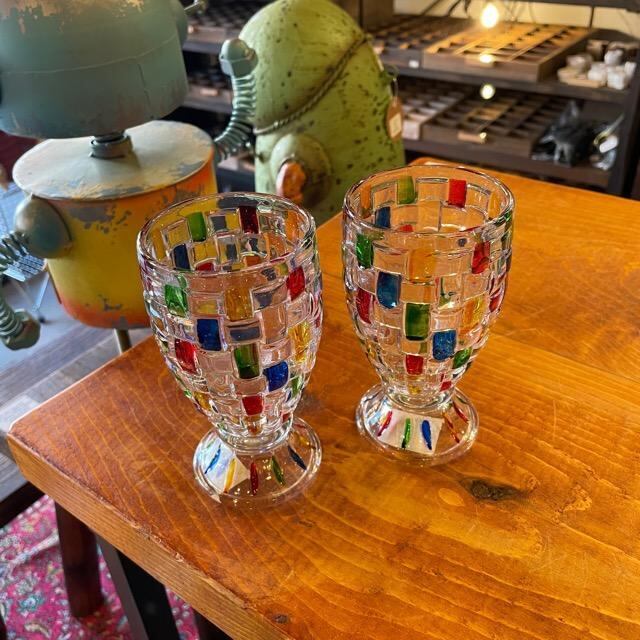 カラフルコップ TOPANGA Kitchen Multi Colored Glass / マルチカラー ステンドガラス