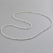 小粒 翡翠ファセットカット ネックレス A貨翡翠 jd_ne1224