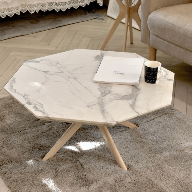 Marble Center Table 750 / 大理石モダンスタイル 大理石調 センターテーブル 750