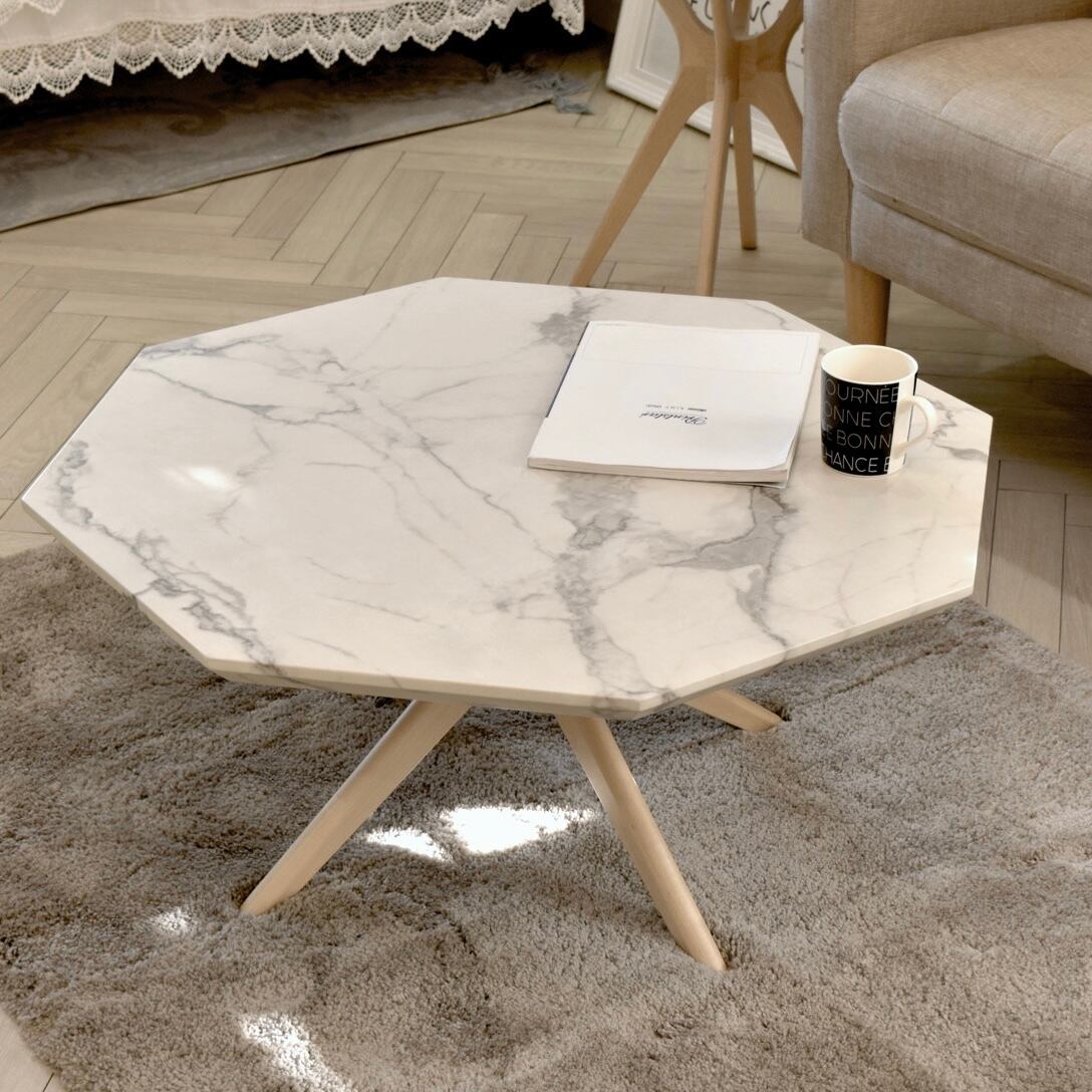 Marble Center Table 750 / 大理石モダンスタイル 大理石調 センターテーブル 750