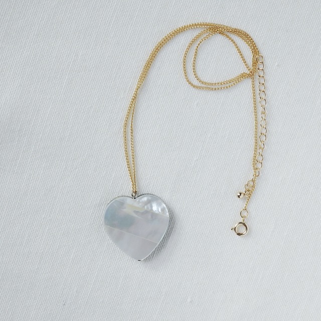 ⁴⁷  shell × heart × necklace ︴accessory