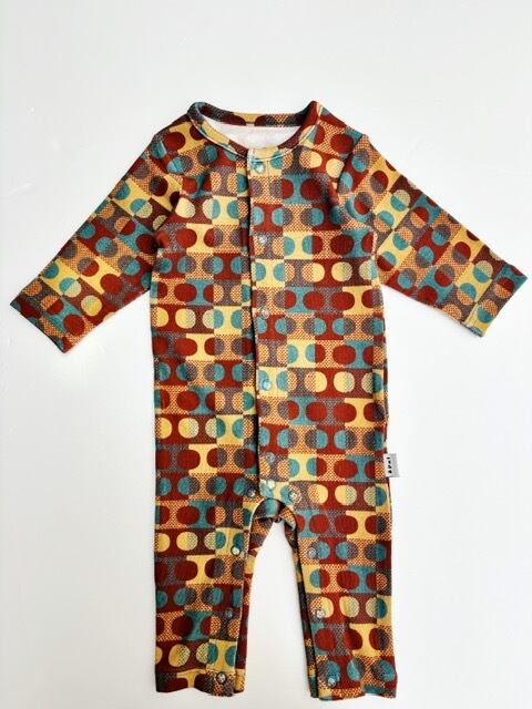 【26AW】&PAL(アンドパル)ドットロンパース グリーン(70/80)