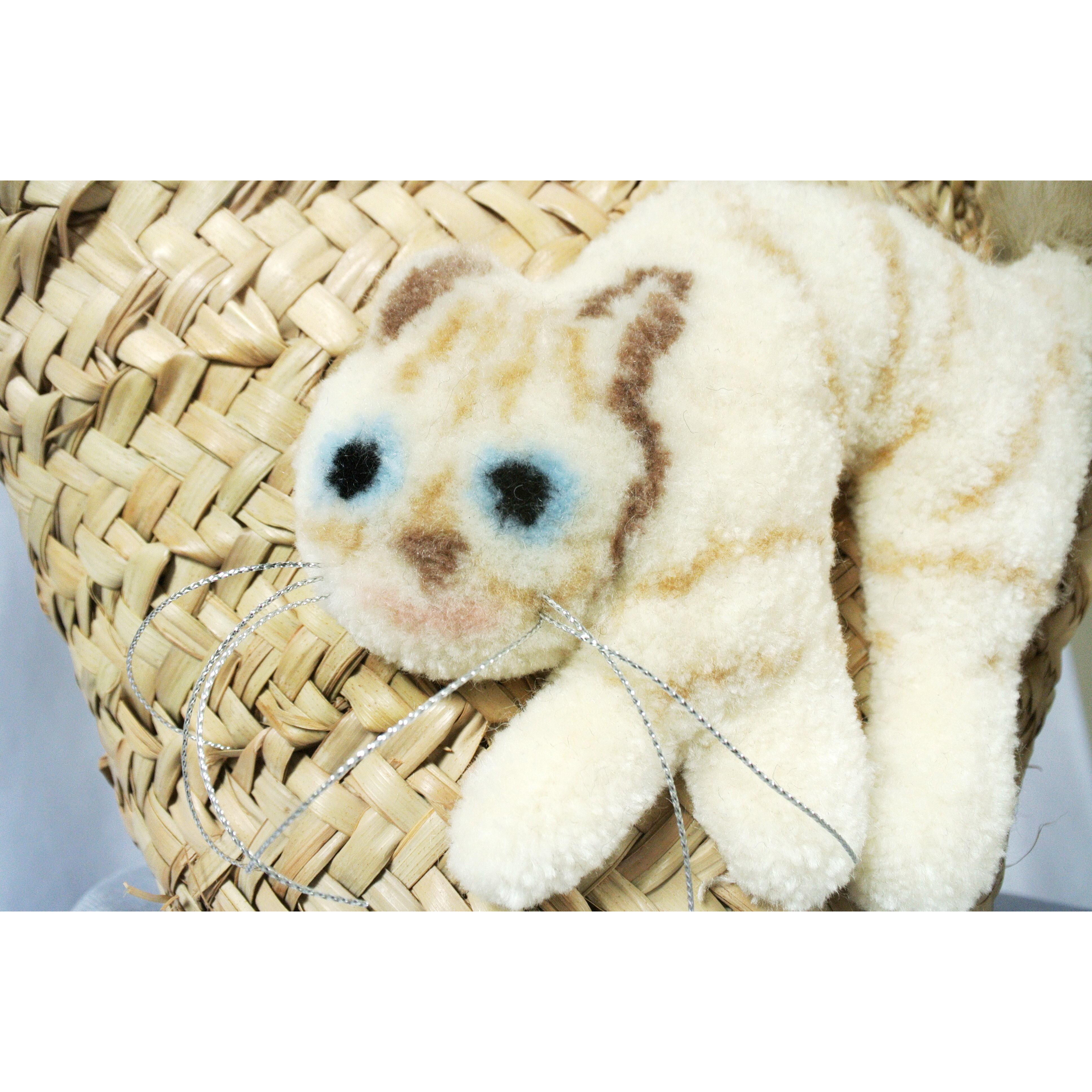 モコモコねこカゴバッグ 茶白シマ | CAT IN DA HOUSE! ON LINE STORE