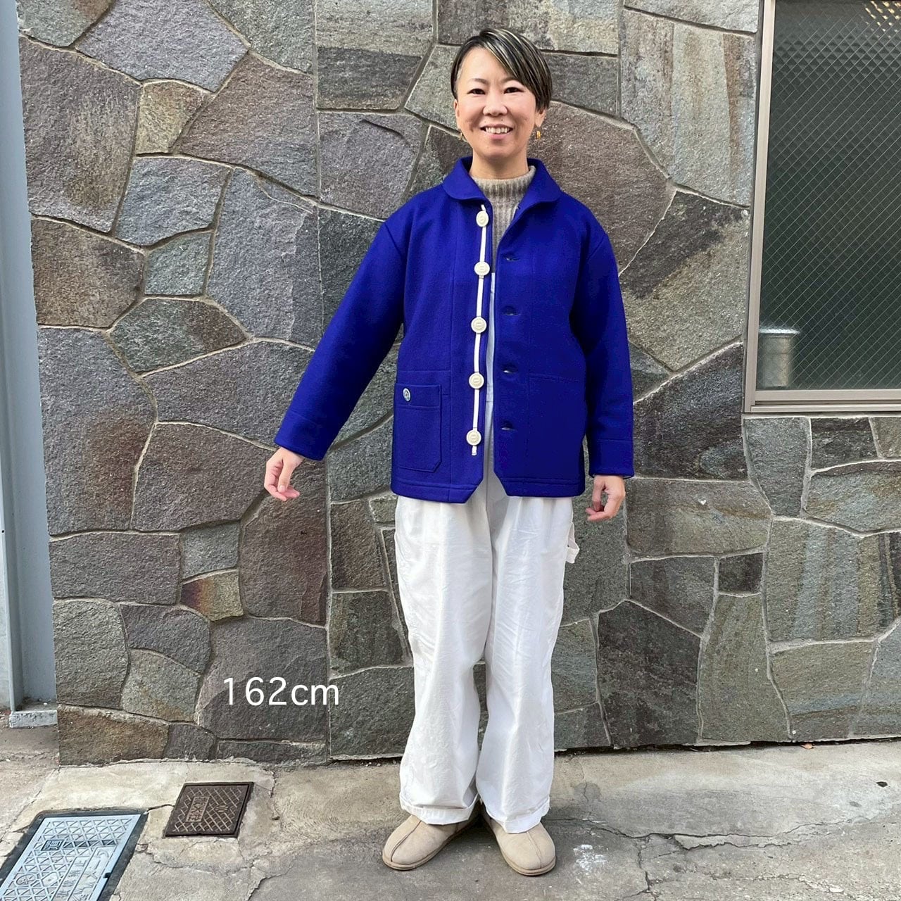 マリネデッキクルージャケット 軽いカットメルトン 53JK40 サイズ3＋