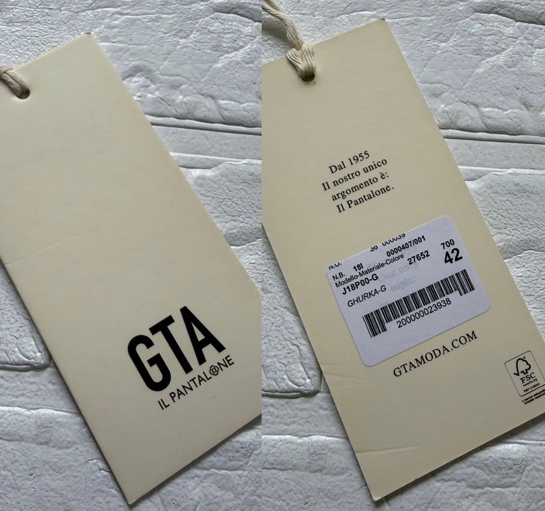 GTA × BEAMS F コットンツイル グルカパンツ カーキグリーン サイズ42