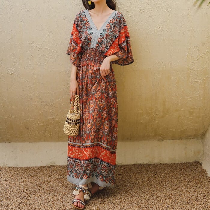 ワンピース *Linen オフショルダー ドレス ドゥーズィエムクラス PAN