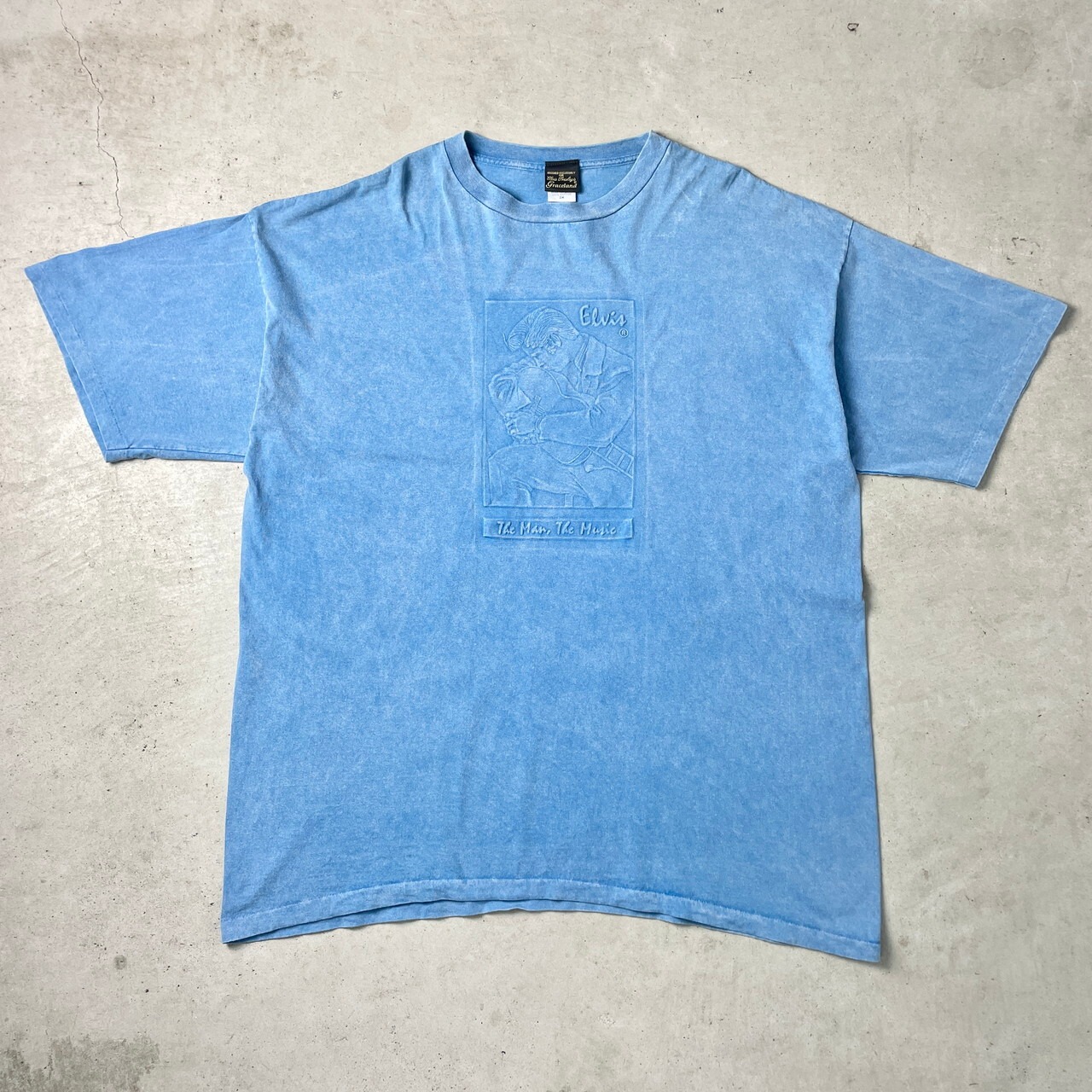 90年代 ELVIS PRESLEY エンボス加工 アーティスト バンドTシャツ 