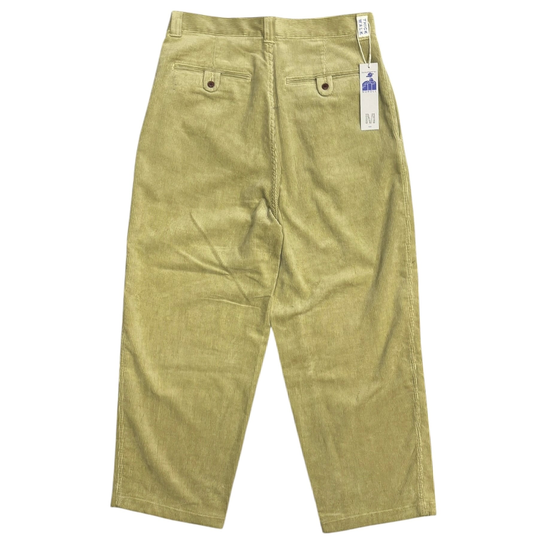 NOROLL THICKWALK CORDS PANTS LIME GREEN SMOKE BROWN / ノーロール