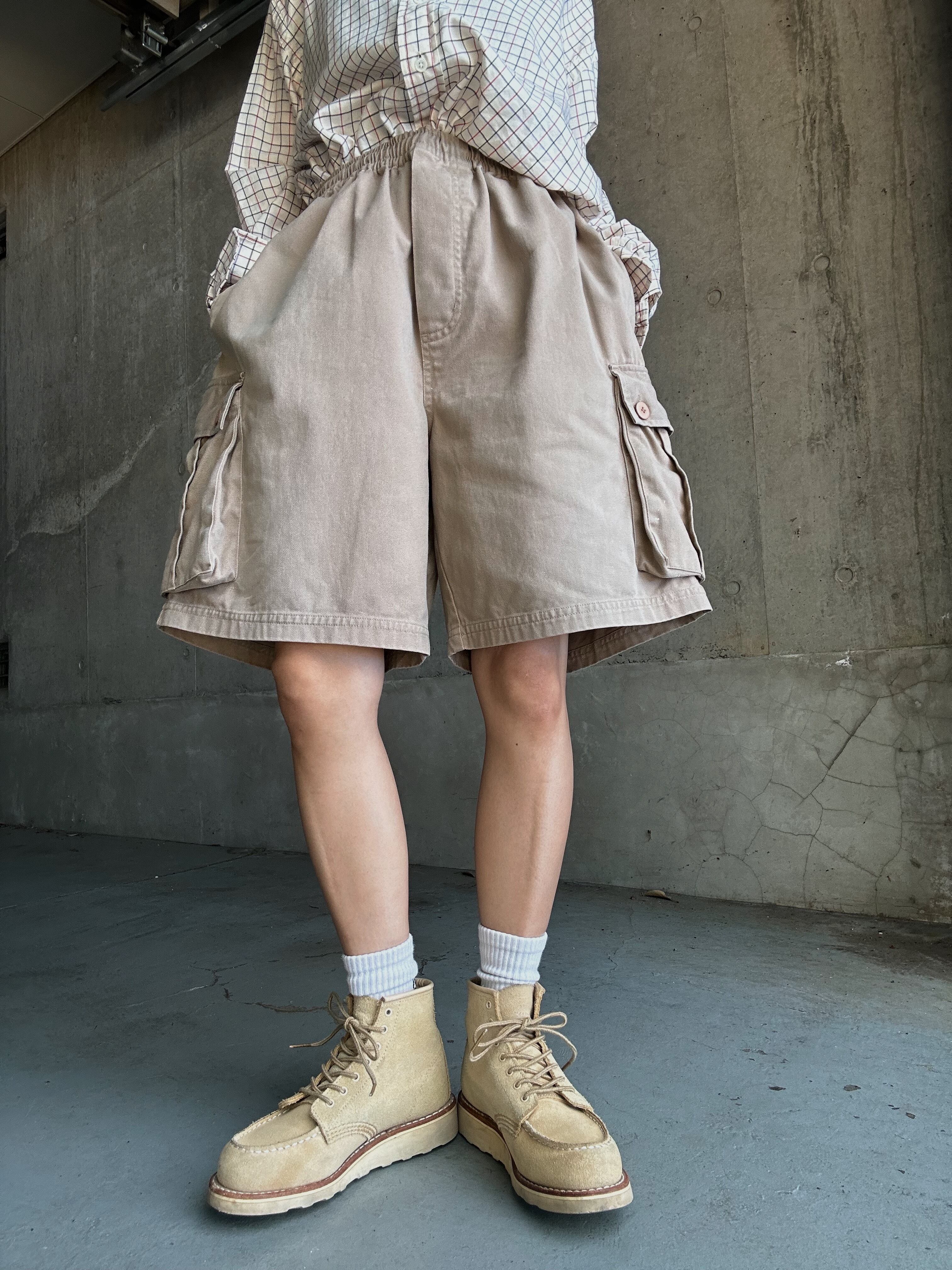 (PT786)Cotton cargo shorts