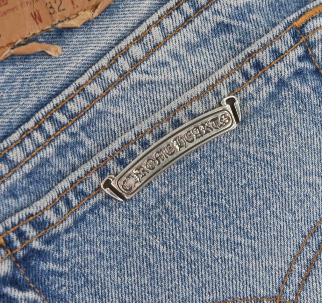 CHROME HEARTS クロムハーツ LEVI'S Denim Pants クロスパッチ CHROME HEARTS クロムハーツ LEVI'S Denim Pants クロスパッチ