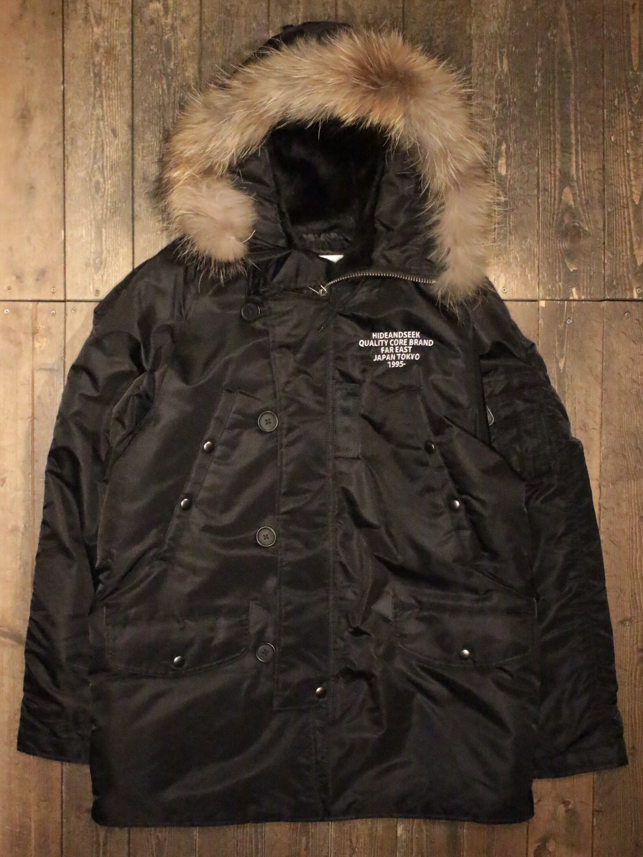 HIDE AND SEEK】HS AVIREX N-3B -BLACK （ハイドアンドシーク