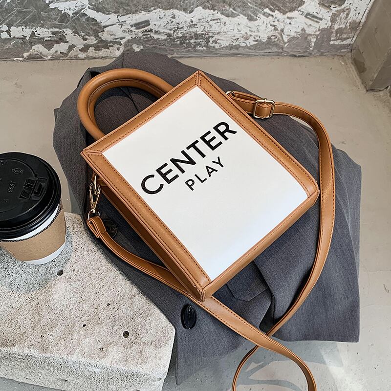 オータムワンショルダーレッド 秋物 スクウェア メッセンジャーバッグ 手作りハンドバック72455189459