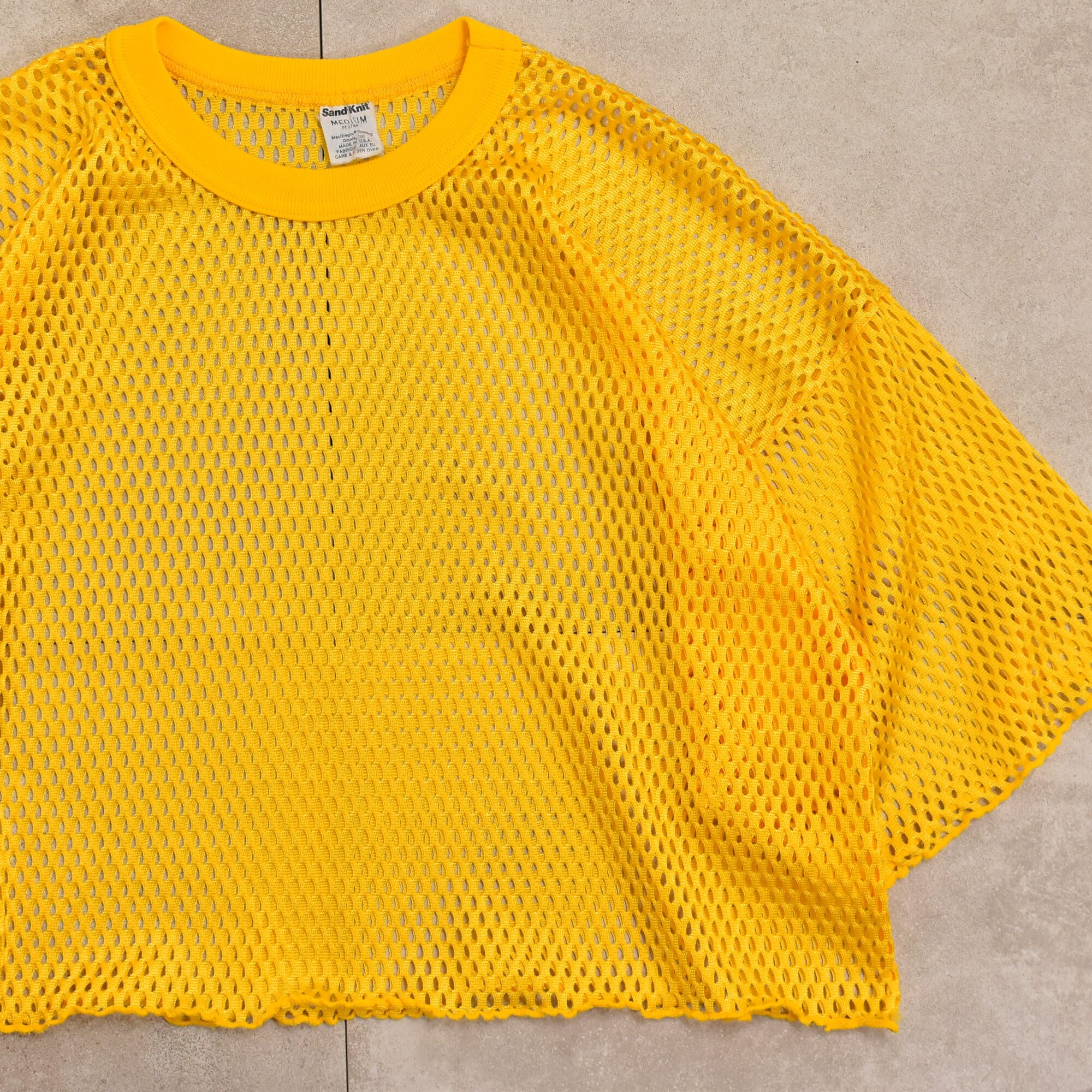 90s USA Sand-Knit short length mesh T-shirt | 古着屋 grin days