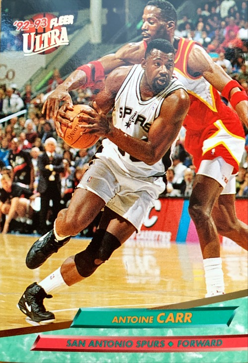 NBAカード 92-93FLEER Antoine Carr #163 SPURS