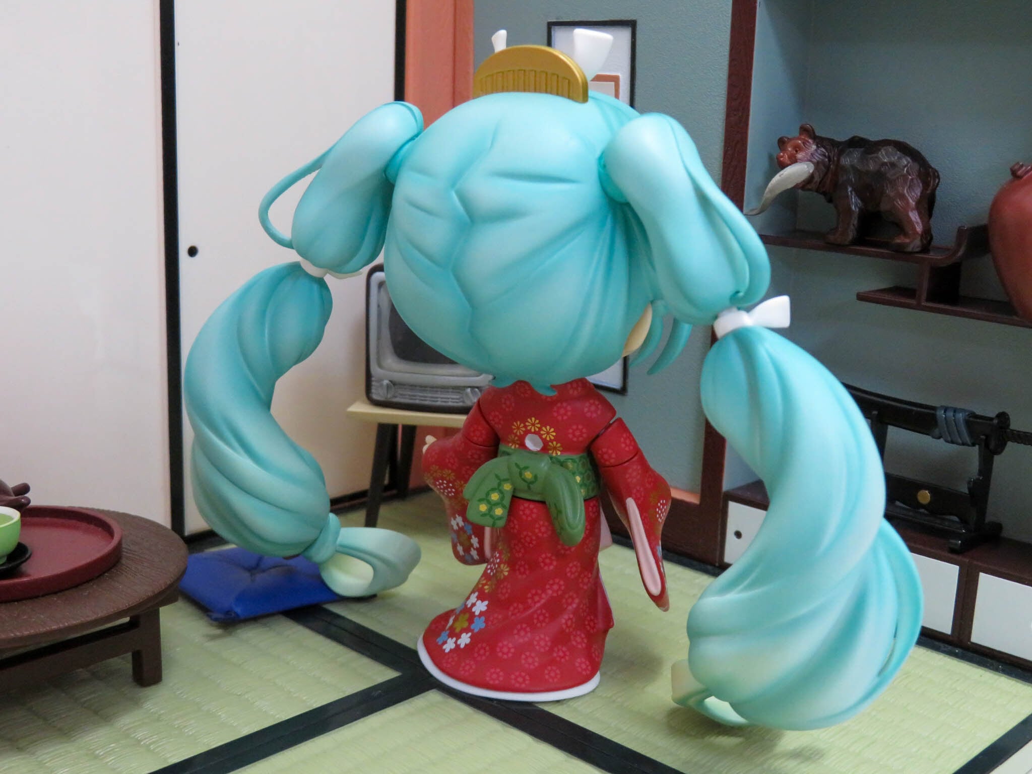 再入荷【2100】 初音ミク 見返り美人ミクVer. 髪パーツ ツインテール