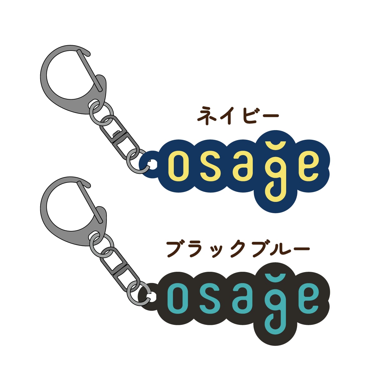 ロゴラバーキーホルダー