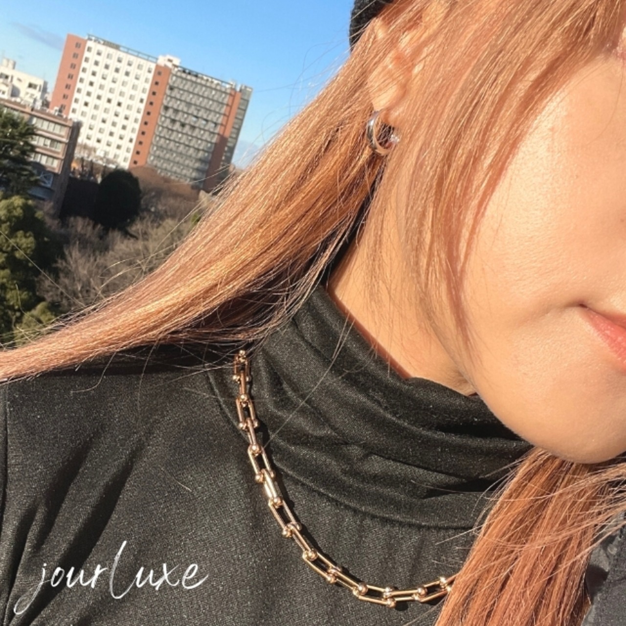 dunkle chain necklace #N1005