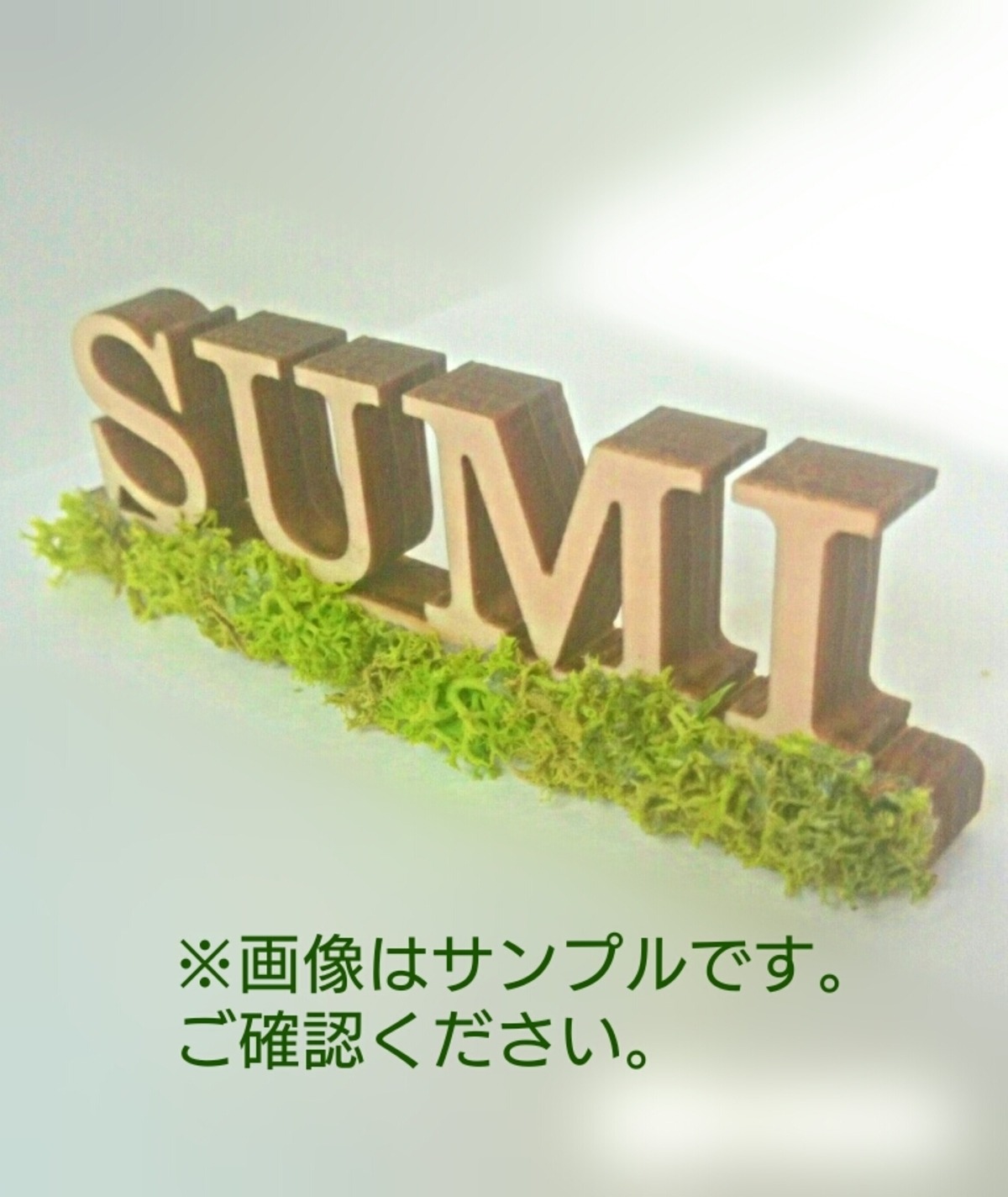 アルファベットオブジェ(モス)ネームプレート「2文字」 | OSM-works