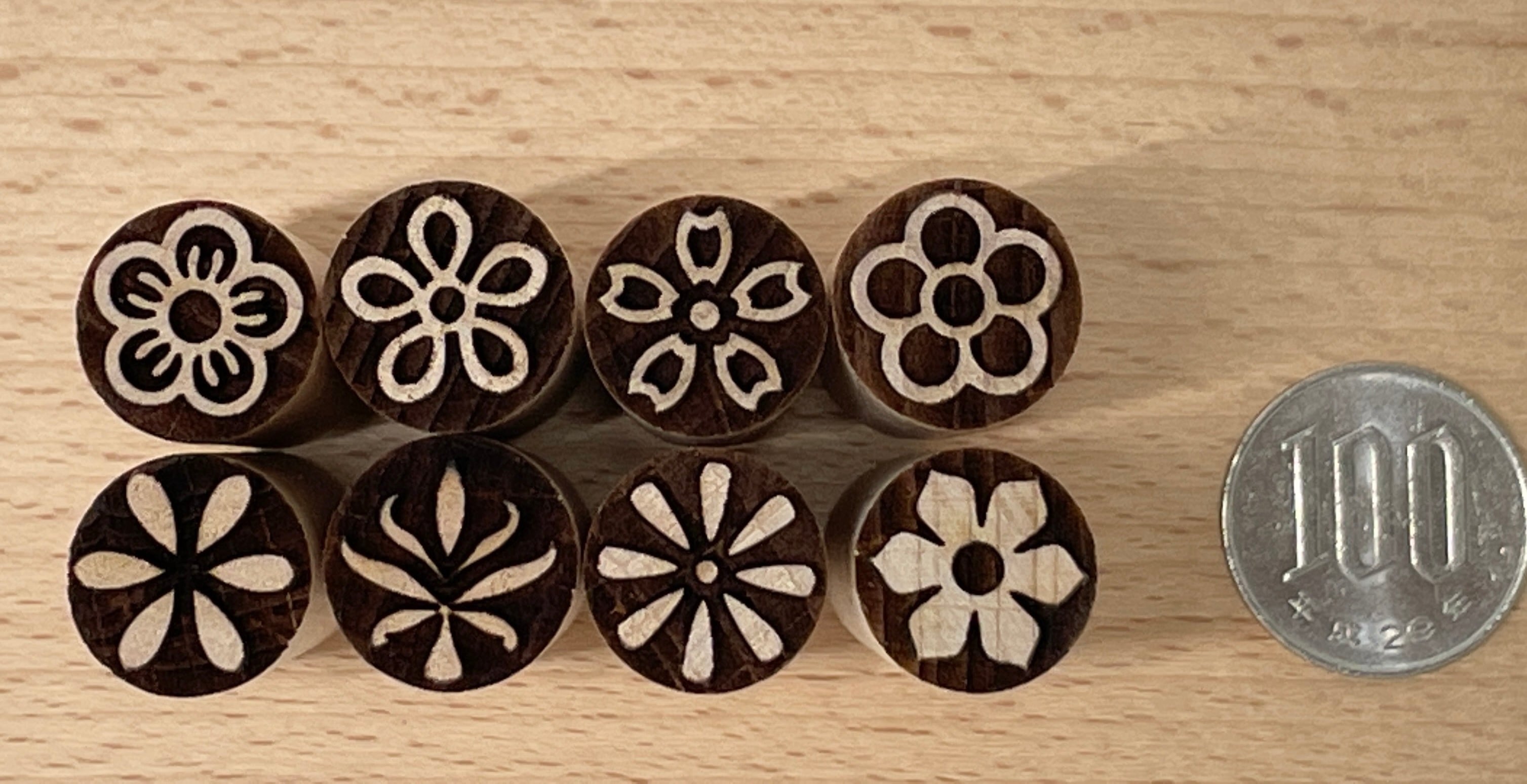 ミニ花柄押し棒セット 和菓子道具 練り切り 北枝園 W6 | Pay ID