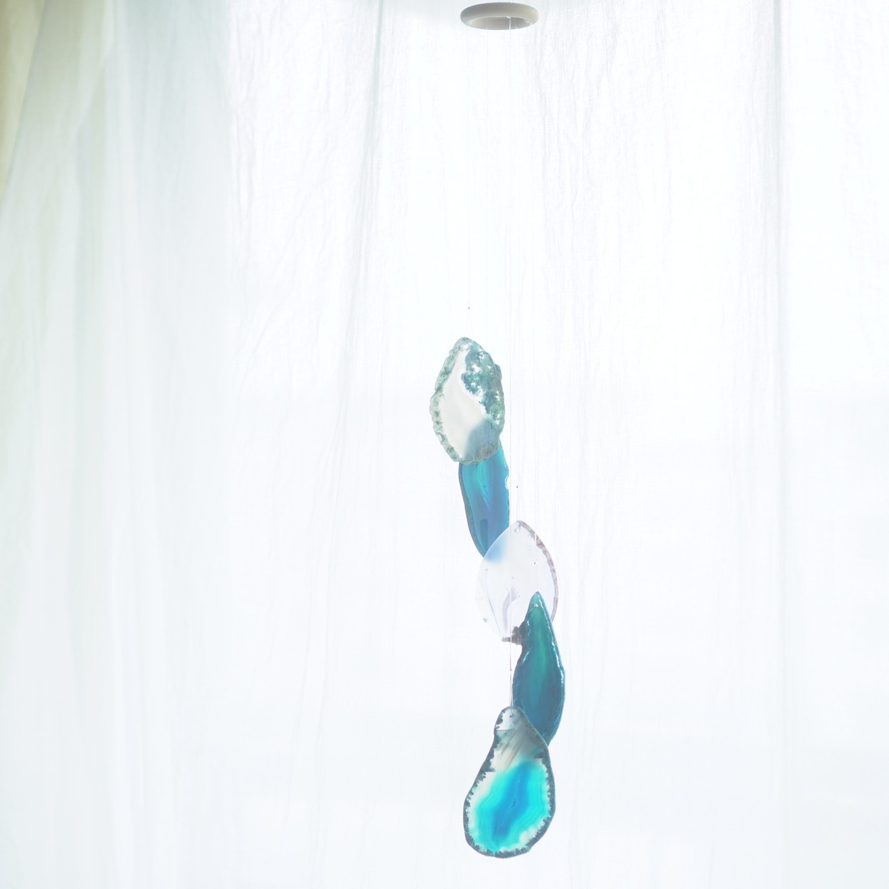 Clear Drops 10 - アゲートヒーリングチャイム / Agate Sun Catcher Wind Chime 633