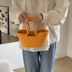 コットン バスケット型バッグ　AS48-0003