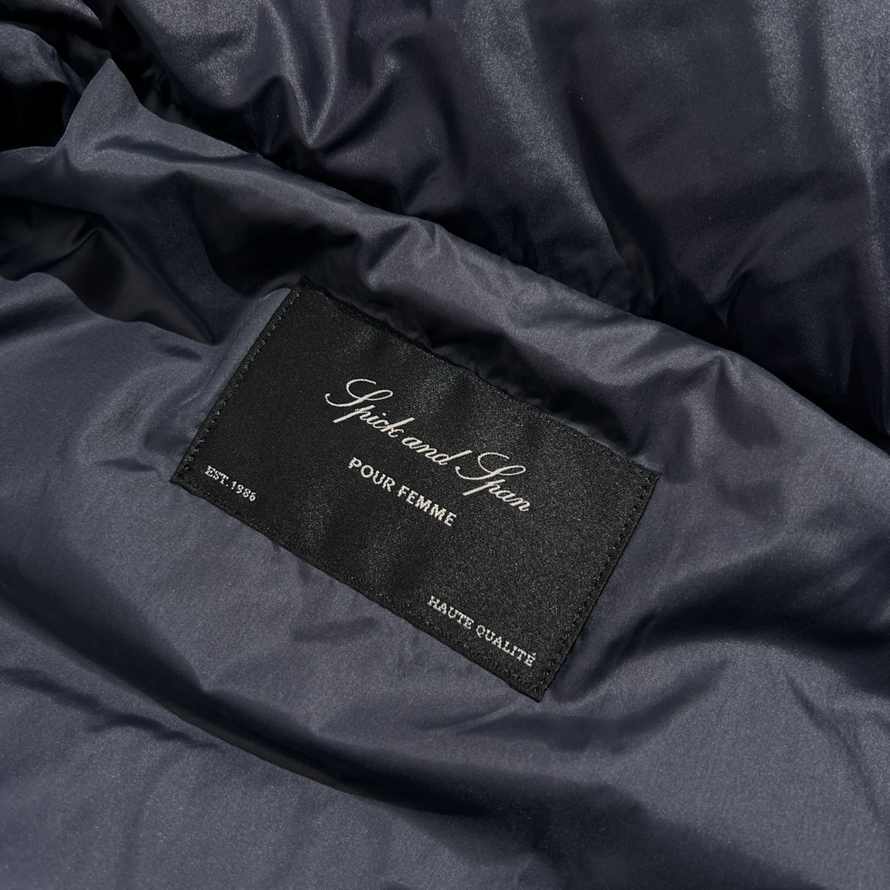 Spick and Span スピック＆スパン SOFILETA ボリューム襟 ダウンジャケット サイズ 38 /ネイビー/レディース