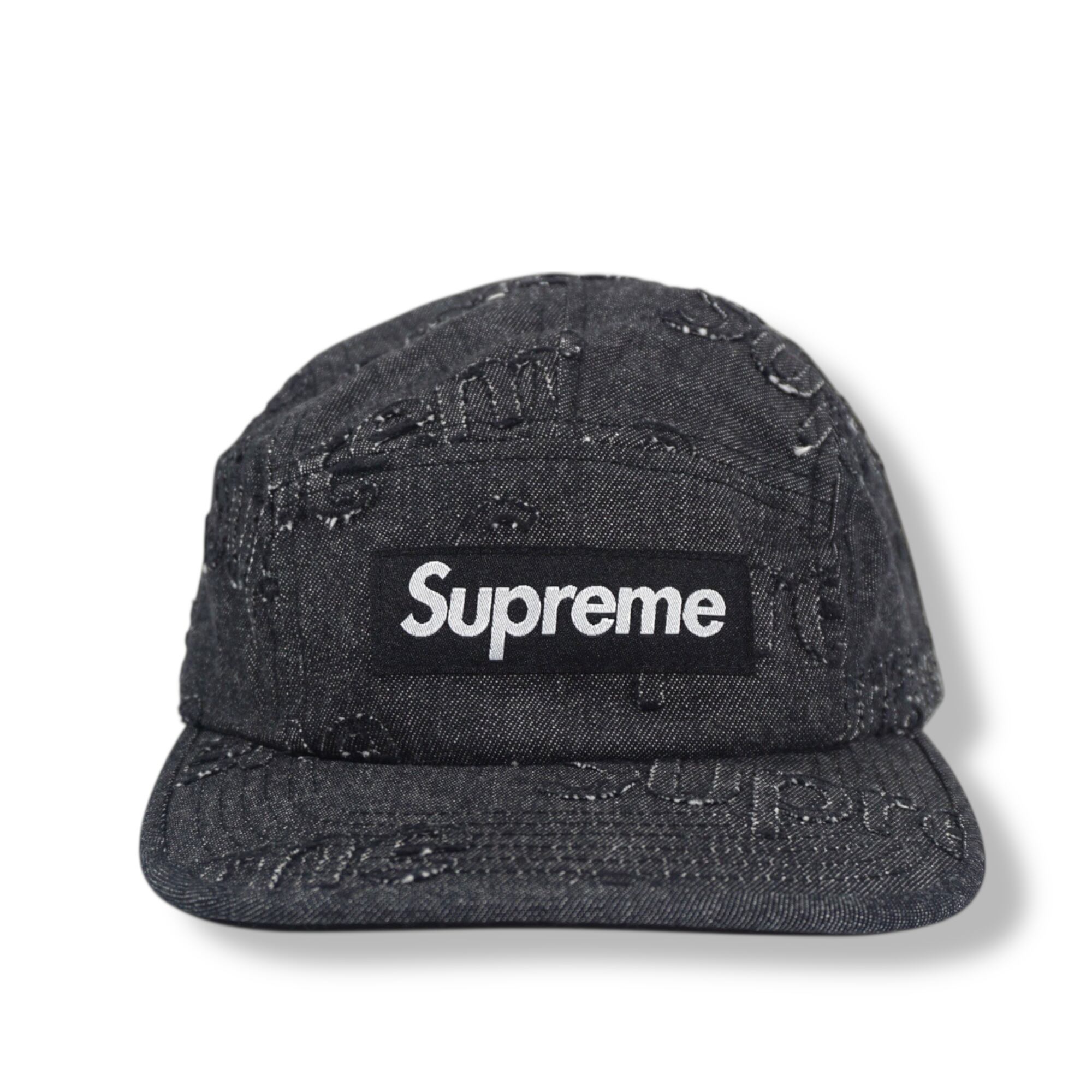Supreme Lasered Denim Camp Cap / シュプリーム ウォッシュドブラック